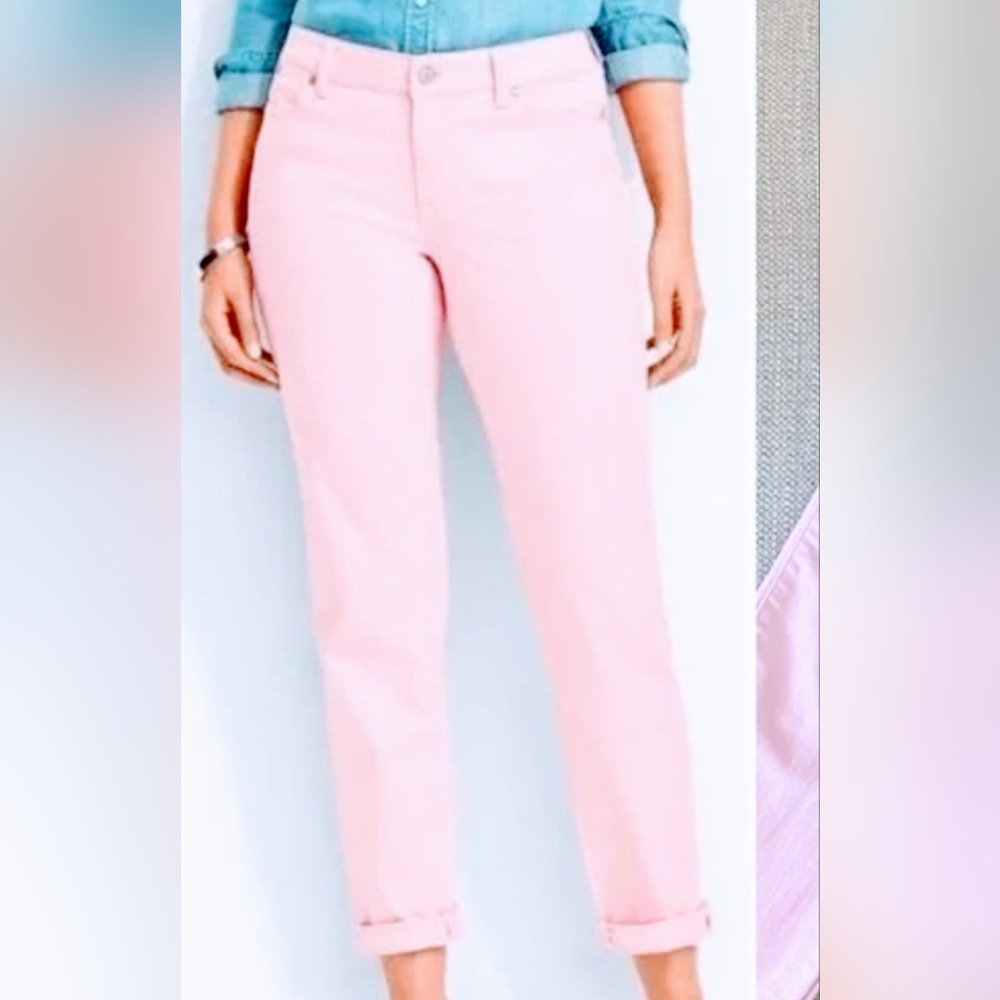 Talbots Boyfriend Jeans in Blush Pink